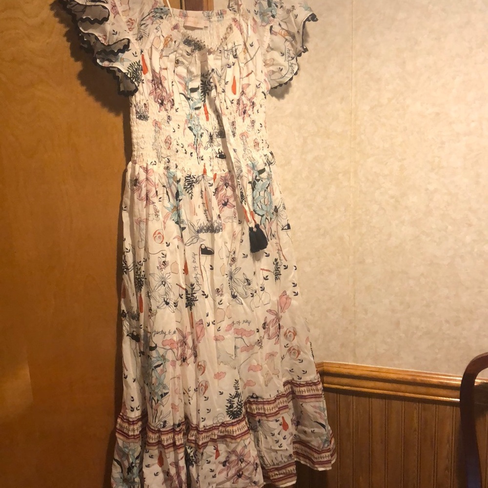 Tory Burch smocked maxi dress